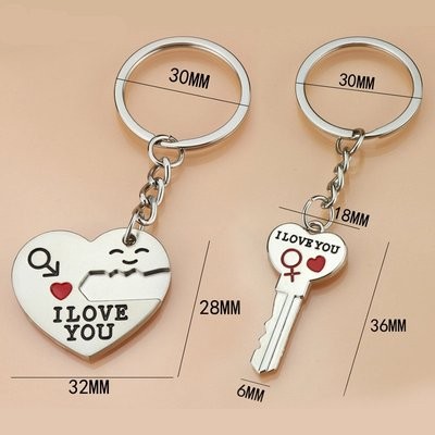 Picture of HEART-SHAPE KEYRING CHAIN