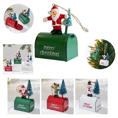 Picture of MINI MAILBOX CHRISTMAS TREE HANGING DECORATIONS
