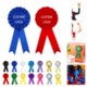 RIBBON SATIN FABRIC TINPLATE BADGE PIN image 2