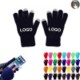 WINTER STRETCH KNITTED TEXTING GLOVES image 2