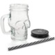GLASS MASON DRINK JARS with Handle image 2