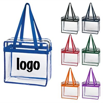 Picture of ZIPPERED PVC STADIUM TOTE BAG