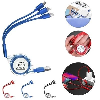 Picture of 3-IN-1 RETRACTABLE CELLPHONE CHARGER USB CABLE