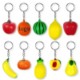 FRUIT VEGETABLE KEYRING CHAIN RING image 2