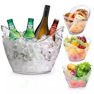 Picture of CLEAR TRANSPARENT ACRYLIC 4 LITER ICE BUCKET