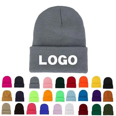 Picture of KNIT CUFF BEANIE with Woven Patch