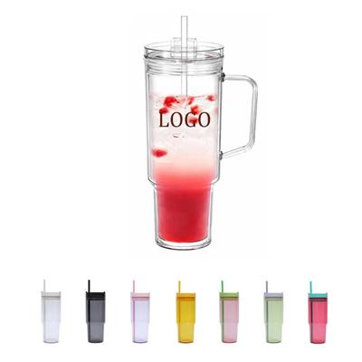 Picture of PLASTIC TUMBLER with Lid & Straw