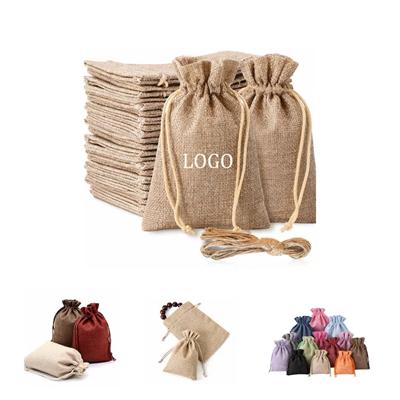 Picture of 3 X 4 INCH BURLAP GIFT BAGS with Drawstring