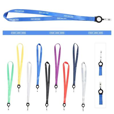Picture of CUSTOM POLYESTER LANYARD COMBO with Retractable Badge Reel