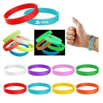 Picture of GLOW in the Dark Silicon Wristbands W & Custom Imprint