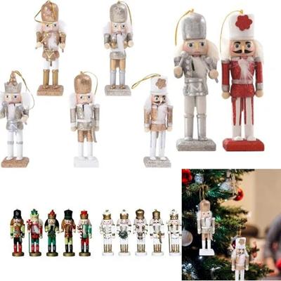 Picture of 4,72 INCH NUT CRACKERS CHRISTMAS WOOD ORNAMENTS