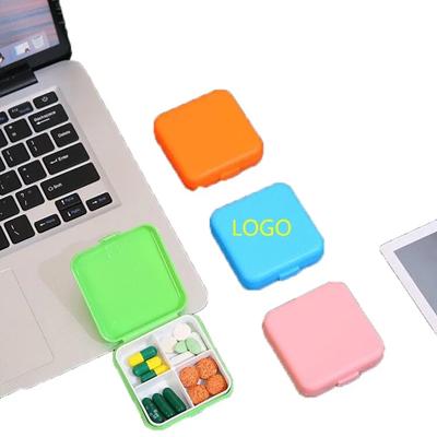 Picture of 4 COMPARTMENTS TRAVEL PILL ORGANIZER CASE FOR POCKET