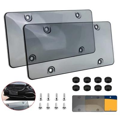 Picture of 2 PACK UNBREAKABLE LICENSE PLATE TINTED COVER & SHIELD