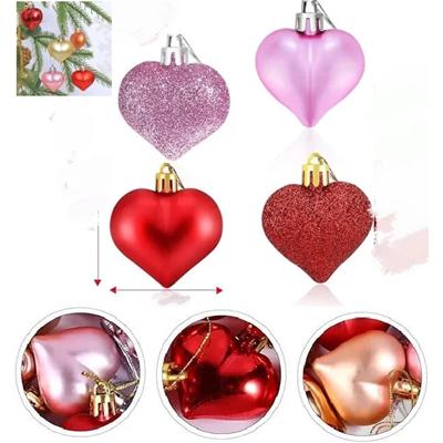 Picture of HEART BALL ORNAMENTS