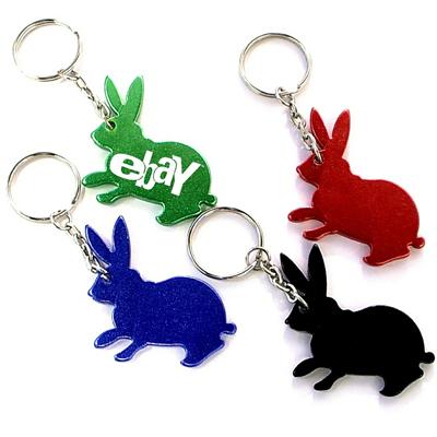 Picture of RABBIT SHAPE BOTTLE OPENER W & KEYRING CHAIN