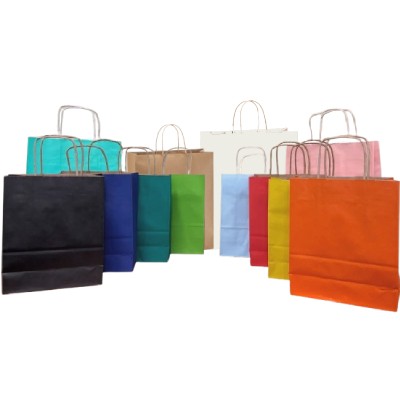 Picture of RILEY EXPRESS BIODEGRADABLE COLOUR PAPER KRAFT CARRIER BAG