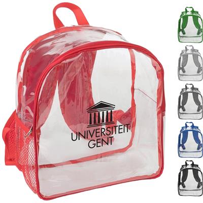 Picture of PREMIUM CLEAR TRANSPARENT PVC STADIUM APPROVED BACKPACK RUCKSACK