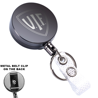 Picture of ROUND HEAVY DUTY METAL BADGE REEL with Belt Clip