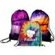 Picture of LARGE 16 INCH X 20 INCH COTTON DRAWSTRING BACKPACK RUCKSACK with Full Color Print