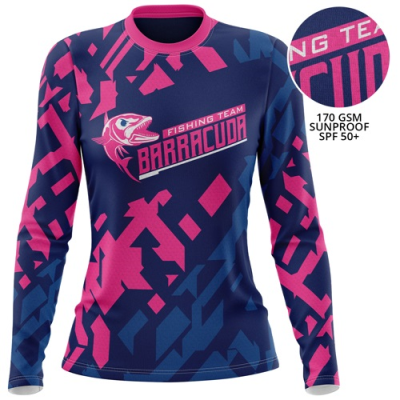 Picture of LADIES 170 GSM SUNPROOF SPF 50+ LONG SLEEVE FISHING TEE SHIRT