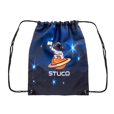 Picture of 6 OZ SUBLIMATED POLY CANVAS DRAWSTRING CINCH UP BACKPACK RUCKSACK 14 INCH X 17 INCH