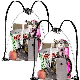 Picture of STADIUM APPROVED CINCH SACKS BAG CLEAR TRANSPARENT PVC DRAWSTRING BACKPACK RUCKSACK