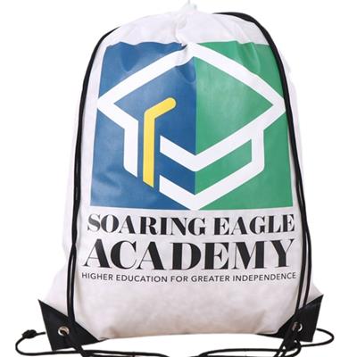 Picture of PREMIUM 210D POLYESTER FULL COLOR DRAWSTRING BAG with Reinforced Edge (14 Inch x 18 Inch)