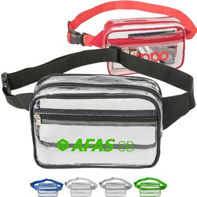 Picture of WAIST BAG STADIUM APPROVED CLEAR TRANSPARENT PVC TRANSPARENT FANNY PACK