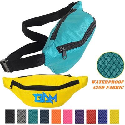 Picture of WATERPROOF RIPSTOP WAIST FANNY PACK with 2 Zippers, 13 Inch W x 6 Inch H