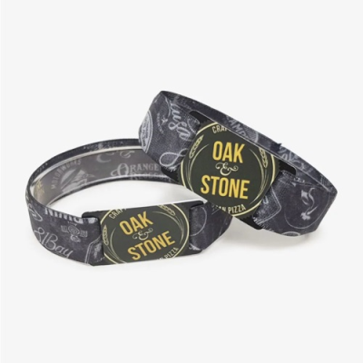 3 & 4 INCH SUBLIMATED ELASTIC EVENT WRIST BAND W & CARD