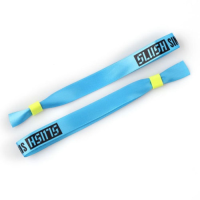 Picture of 1 & 2 INCH SUBLIMATED RIBBON EVENT WRISTBANDS W & LOCKING BEAD