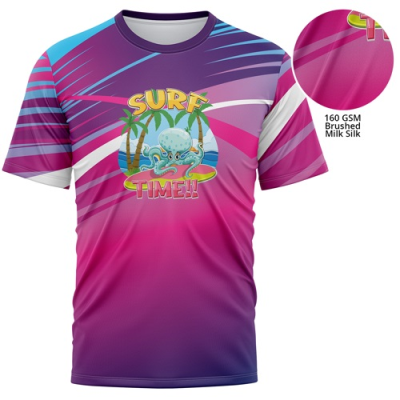 Picture of YOUTH 160 GSM BRUSHED MILK SILK SUBLIMATION SHORT SLEEVE TEE SHIRT