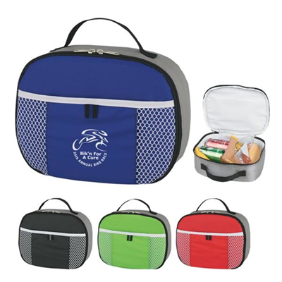 Picture of LUNCH BAG - THERMAL INSULATED COOL BAG with Zipper & Front Pocket