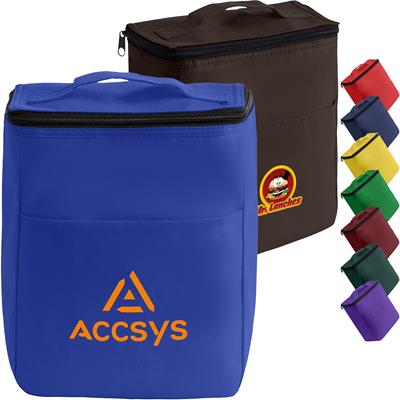 Picture of NON-WOVEN FOOD SAFE FOIL LINING LUNCH BAG with Zipper Closure