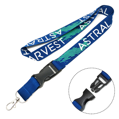 Picture of CUSTOM 3 & 4 INCH POLYESTER LANYARD with Detachable Buckle Release