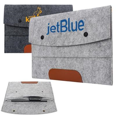 Picture of CLAMSHELL FELT LAPTOP SLEEVE with Two Compartments