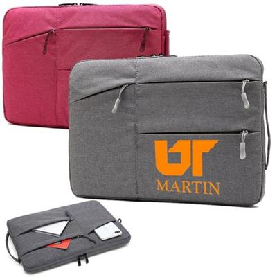 Picture of POLYESTER LAPTOP SLEEVE with Four Compartments & Side Handle