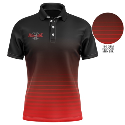 Picture of YOUTH 160 GSM LIGHTWEIGHT BRUSHED MILK SILK SUBLIMATION SHORT SLEEVE POLO TEE SHIRT
