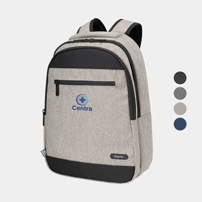 Picture of REJUVE® MILANO RECYCLED HEATHER EXECUTIVE BUSINESS BACKPACK RUCKSACK.