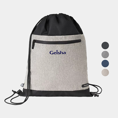 Picture of REJUVE® MILANO RECYCLED HEATHER MODERN SLEEK DRAWSTRING BAG