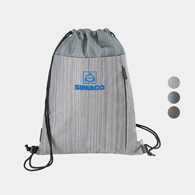 Picture of REJUVE® MOTO RECYCLED HEATHER DRAWSTRING BAG