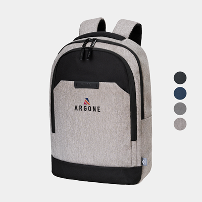 Picture of REJUVE® X-PAK RECYCLED HEATHER BUSINESS EXECUTIVE BACKPACK RUCKSACK.