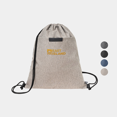 Picture of REJUVE® X-PAK RECYCLED HEATHER DRAWSTRING BAG