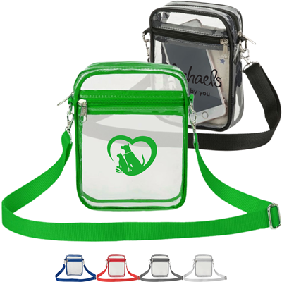 Picture of PURSE MESSENGER HANDBAG CLEAR TRANSPARENT PVC TRANSPARENT CROSSBODY BAG