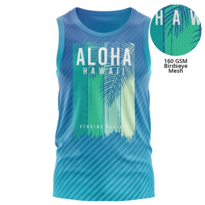 Picture of MEN'S 160 GSM BIRDSEYE MESH SLEEVELESS TANK TOP