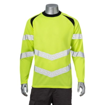 Picture of 3,8 OZ, POLYESTER CLASS 3 DOUBLE BAND SEGMENTED TAPE SAFETY TEE SHIRT
