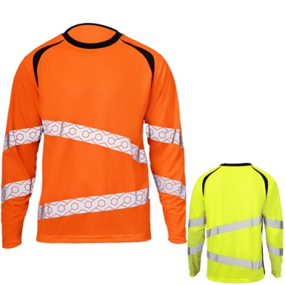 Picture of 3,8 OZ, POLYESTER CLASS 3 DOUBLE BAND SEGMENTED TAPE SAFETY TEE SHIRT