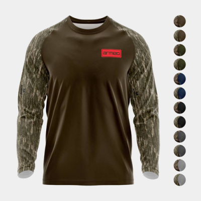 Picture of MOSSY OAK® MEN'S 4,4 OZ, POLYESTER INTERLOCK RAGLAN LONG SLEEVE TEE SHIRT