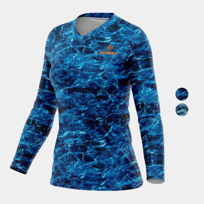 Picture of MOSSY OAK® WOMEN'S 4,4 OZ, POLYESTER INTERLOCK LONG SLEEVE TEE SHIRT, UPF 50+