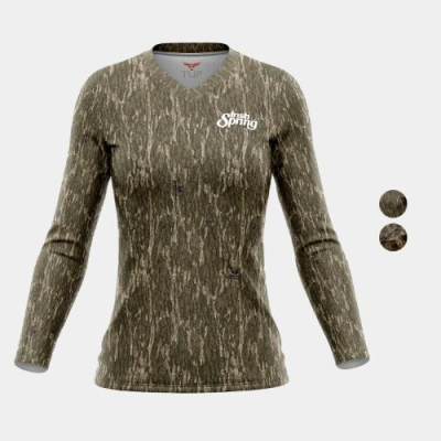 Picture of MOSSY OAK® WOMEN'S 4,4 OZ, POLYESTER INTERLOCK LONG SLEEVE TEE SHIRT